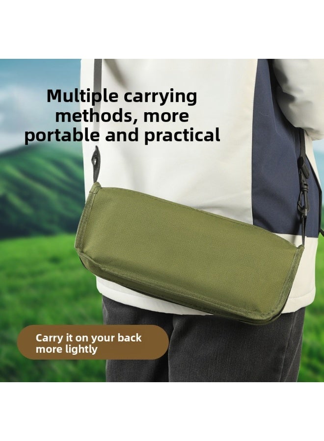 A folding travel chair (or fishing chair/small camping chair), which is lightweight and easy to carry thanks to its design that transforms into a small bag. - Image 5